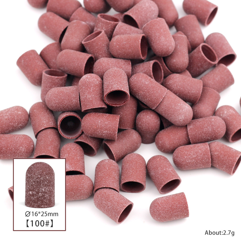 Alta calidad de la tapa de arena de uñas broca para eliminar la piel muerta callo de cuidado de los pies gorra de hilo golpear herramientas de accesorios de molino eléctrico