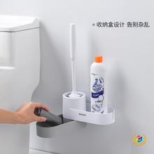 ✅马桶刷置物架厕所壁挂长柄软毛刷挂墙式家用卫生间清洁套装