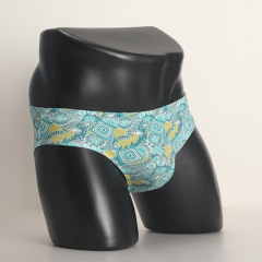 New men's triangle cotton print briefs low-rise breathable sexy sports low-rise comfortable cross-border wholesale