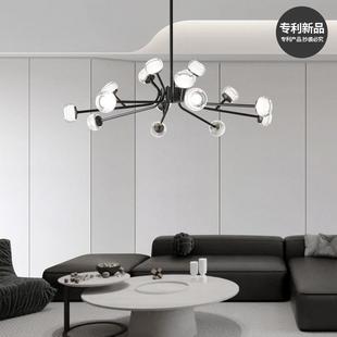Zhongshan factory direct lamp capital ancient town exhibition hall Nordic living room chandelier modern atmosphere all-copper luxury net red molecule