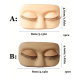 Silicone Grafting Eyelash Practice Silicone Body Closed Eye Model False Eye Practice Platform Eyelash Single Layer