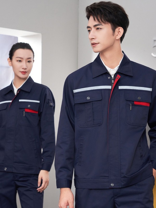 双层工作服定制套装男式耐磨加厚汽修工作服电工劳动防护服劳动工|undefined