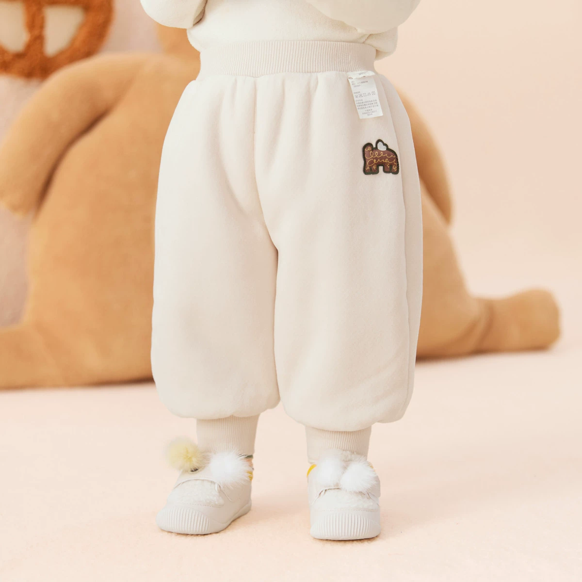 Детские штаны для мальчиков, новые штаны для девочек 2024, флисовые штаны из овечьей шерсти, теплые бархатные штаны