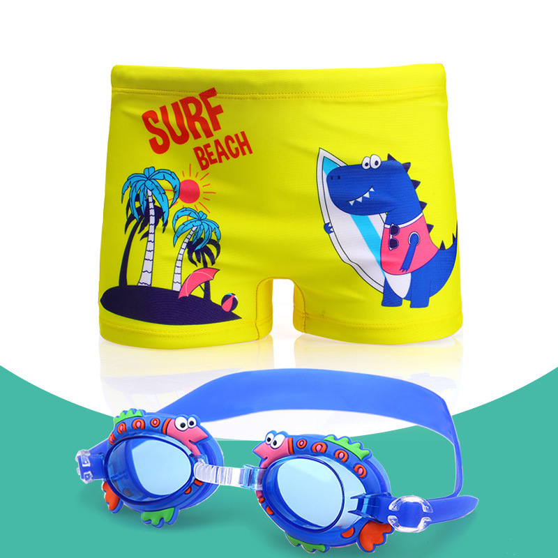 Pantalones de baño para niños, niños, niños, trajes de baño para niños, gorras de baño, gafas de baño para niños, comercio exterior