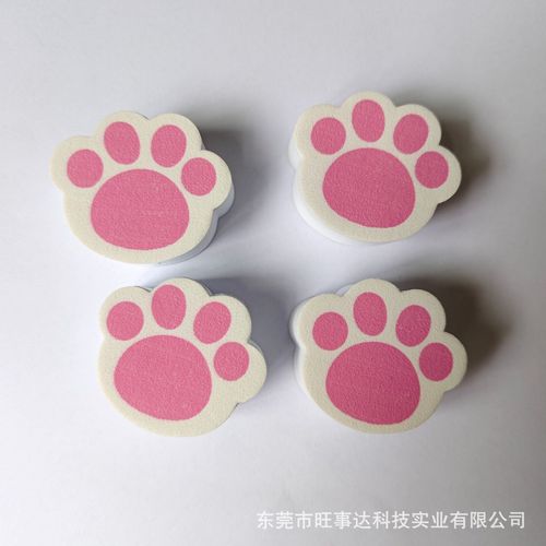 Bathroom glass mirror faucet magic wipe, pink cat paw mirror cleaner, washbasin glass cleaning sponge