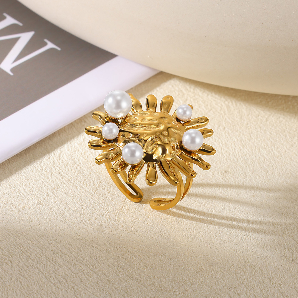 8g Weight 0.03µm-0.05µm Gold Plating Thickness PVD Coated Gold Plating Process 18K Real Gold Plated Plating Material Zircon Inlay Material Open Rings Classification 1 Piece Quantity Casual, Daily, Shopping Occasion 304 Stainless Steel Material Waves, Crown Pattern All Seasons Season Women's Gender Elegant, Classic Style, Affordable luxury style Style Waterproof Non Tarnish, Plating Craft PVD Coated Real Gold Plated 18K Gold Waves Crown 304 Stainless Steel Elegant Classic Style Affordable Luxury Style Waterproof Non Tarnish Open Rings 14