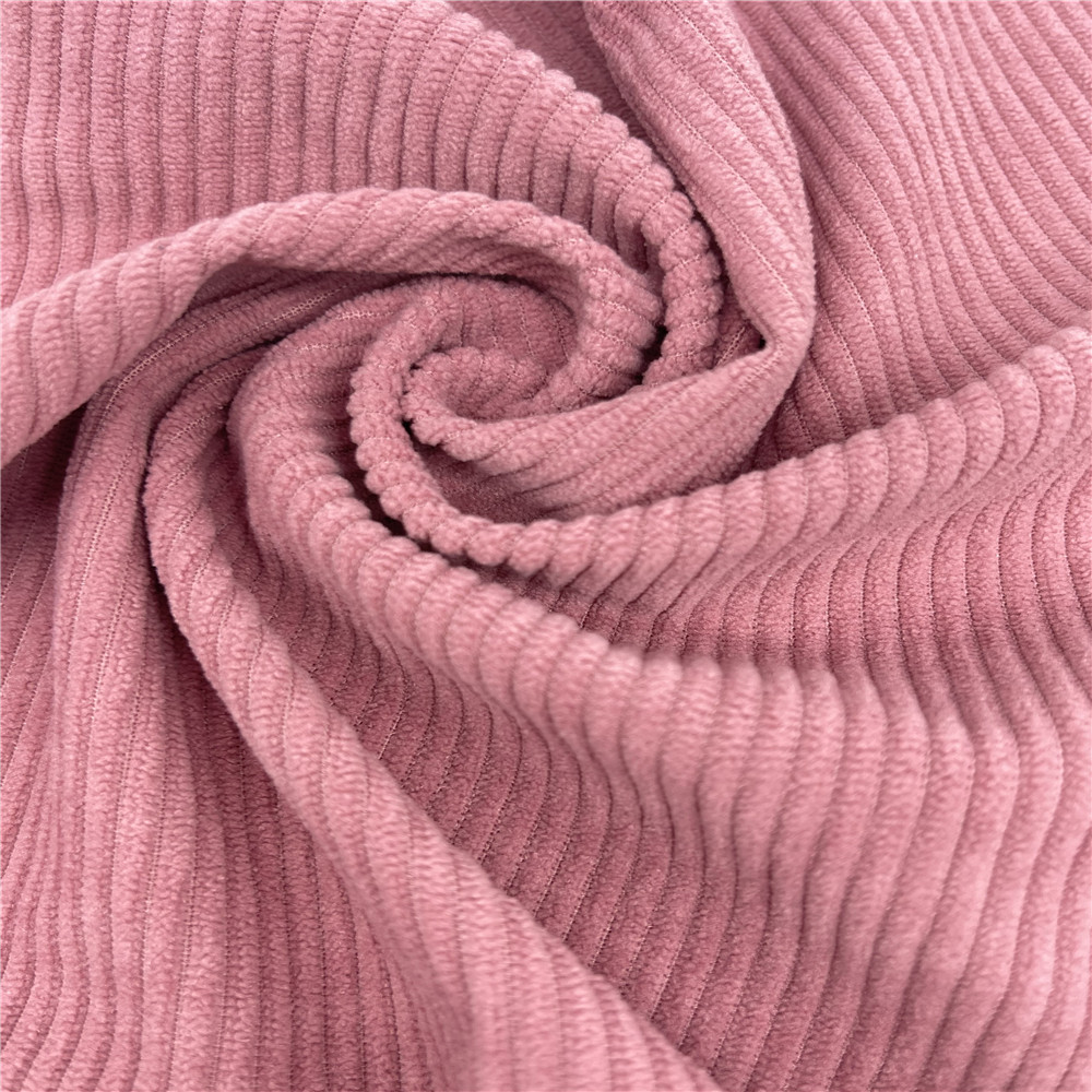 销售灯芯条经编割绒布 200g 出口日本秋季夹克面料