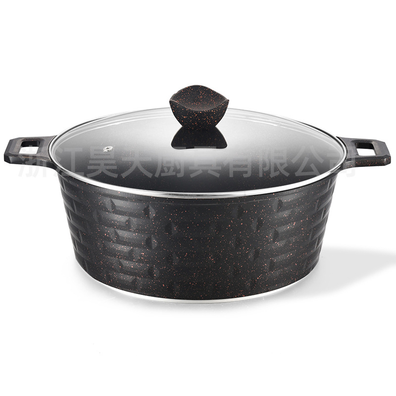 Nuevo aluminio fundido a presión cocina de arroz de piedra cocina de arroz 10 piezas cocina antiadherente fábrica de venta directa cocina de arroz de arroz cocina de arroz