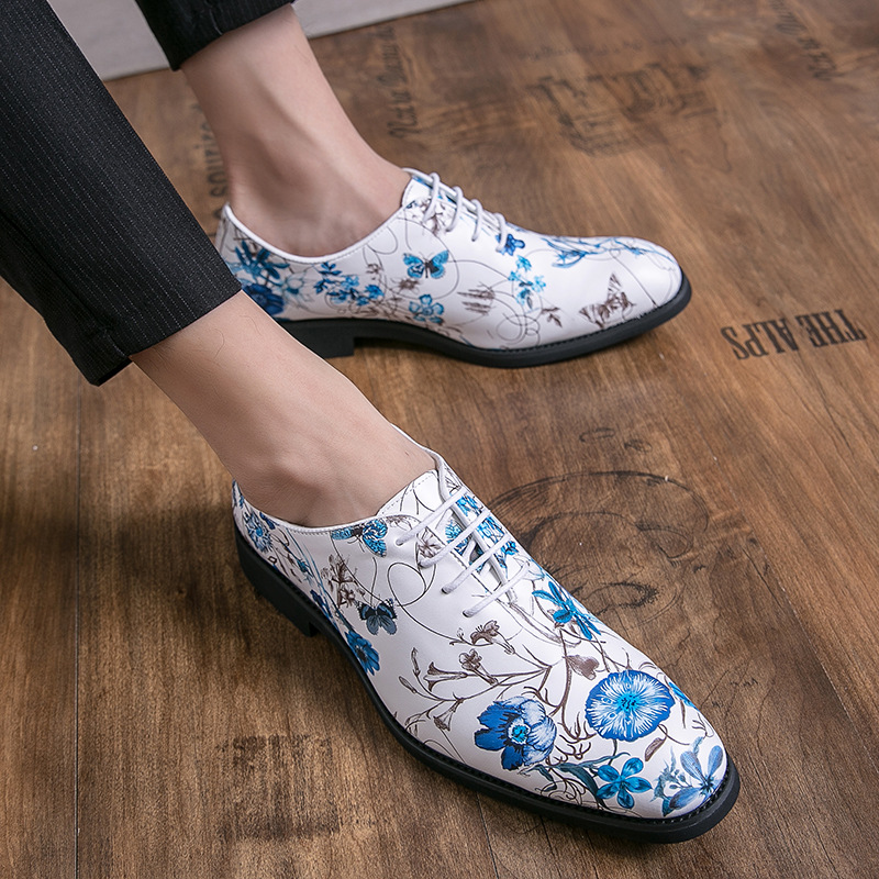 Cross-border 48 tallas grandes primavera y otoño nuevo estilo chino negocios casual tallas grandes zapatos de cuero blanco zapatos de cuero casuales para hombres