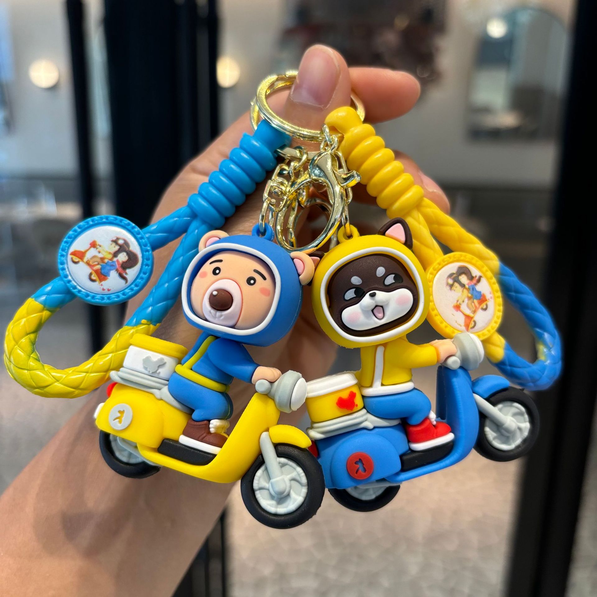 Para llevar, movilización total, muñecas, perros, colgantes, bolsas, colgantes, bolsas rojas, bolsas exquisitas, llaves de pareja.