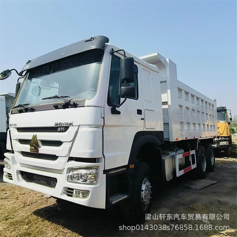 Used Howo 6x4 dump truck, eight-wheel dump truck for mining and construction, suitable for transporting waste materials, and available for export