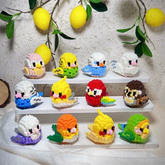 Building Block Set (Lego) — Cute Mini Bird Models, Multi-Color Kits, 232–293 pcs