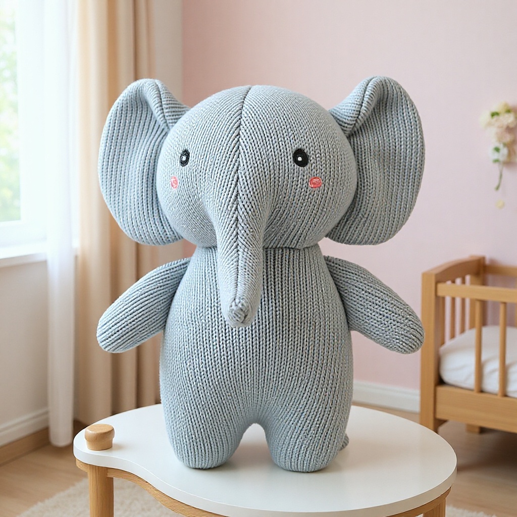 Little Bear and Little Rabbit Knitted Dolls Baby Comfort Toys Pet Baby Chewable Doll Machine Plush Toys Wholesale