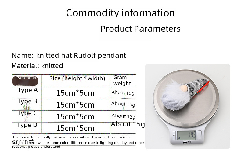 Christmas Gnome Ornament For Tree Hanging Decorations_voghion.com