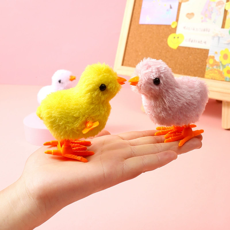 Plush cartoon wind-up toy, children's creativity