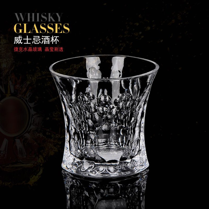 Vaso de vinos de Amazon suministro de vidrio de cristal creativo europeo Vaso de vinos de vinos de whisky de cerveza de bar