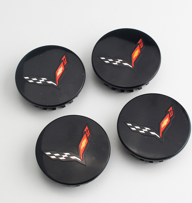 4x 68mm Chevrolet Corvette Nabendeckel Radkappen
