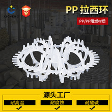 PP拉西环75mm填料喷淋塔泰勒花环特瑞拉环海胆形废气阻燃
