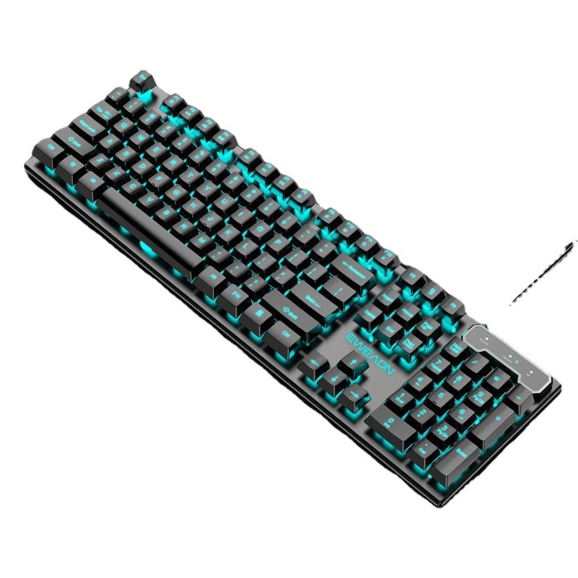 Механическая клавиатура и мышь Forerunner GX330 для игр, киберспорта, офиса, тихая работа, подсветка, для компьютеров и ноутбуков