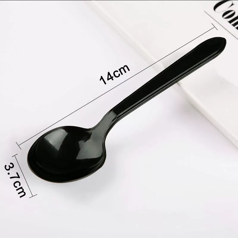 Plastic disposable pack, spoon, 40