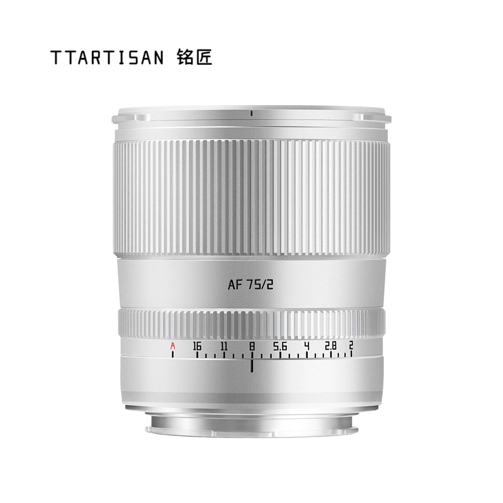 [Silver] объектив TTArtisan Optical AF 75mm F2 с автофокусом для байонета Sony E