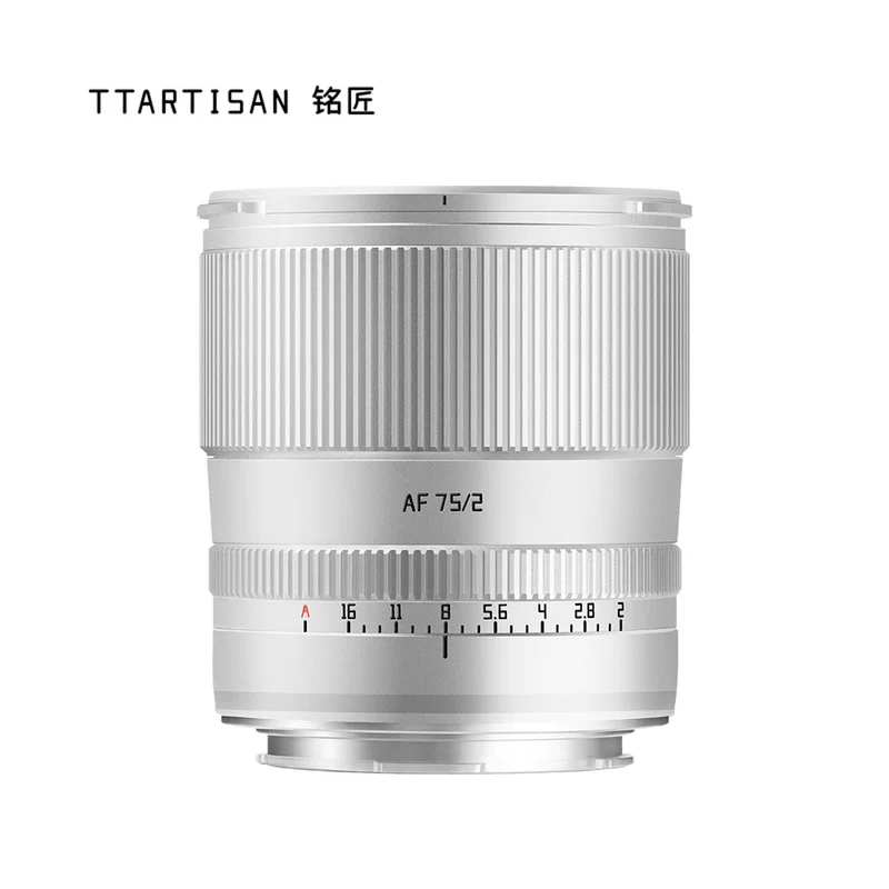 [Silver] объектив TTArtisan Optical AF 75mm F2 с автофокусом для байонета Sony E