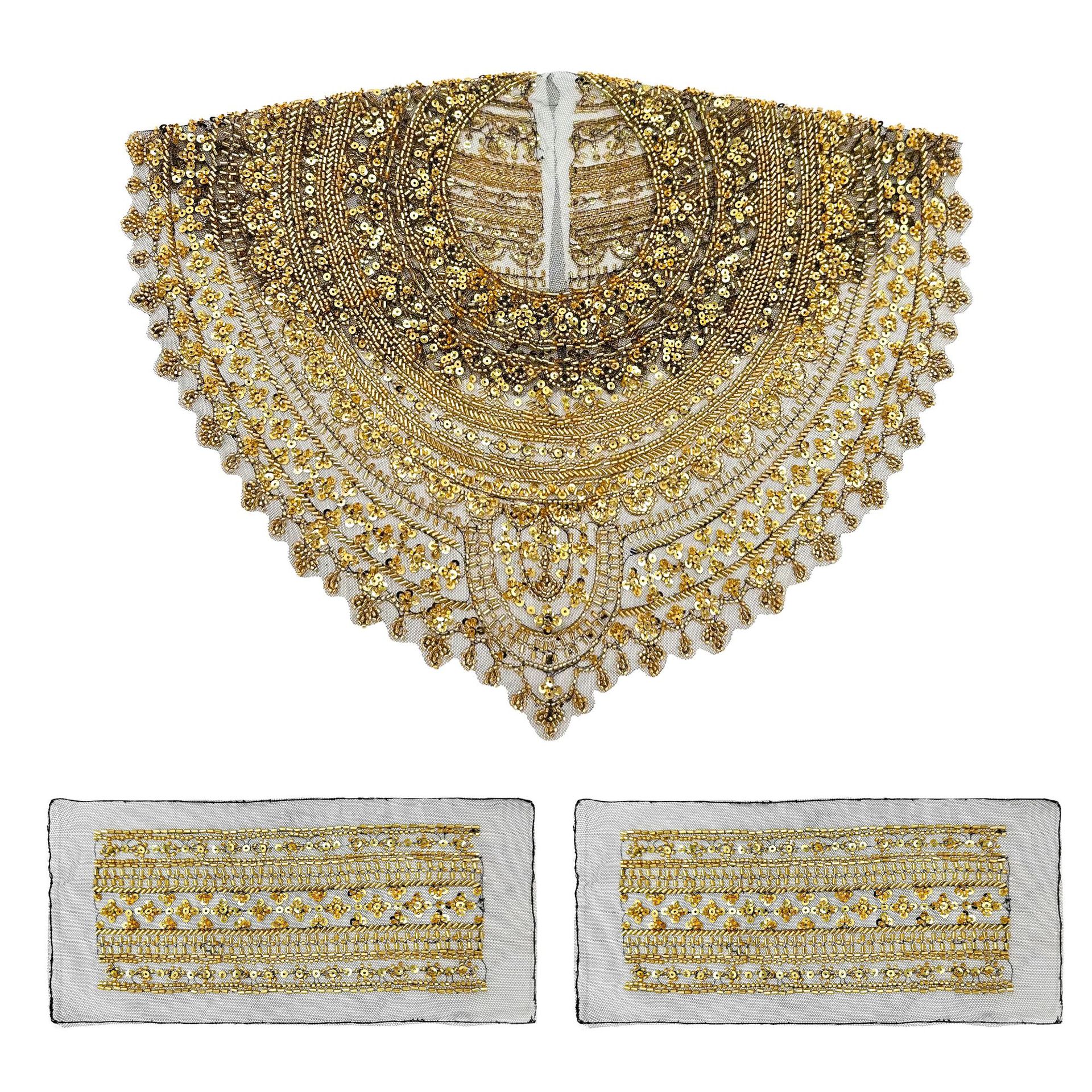Chal para mujeres con una nueva moda delantera y trasera cuello de encaje gancho flor hueco vestido accesorios de decoración