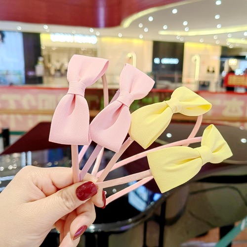 Korean internet celebrity children's headband princess bow headband girl baby cute super cute hair bundle children's hair accessories