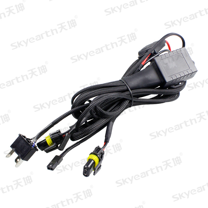 controlador de arnés de cableado especial para lente de doble luz H4 modificada para faro de automóvil LED Mini grupo de cableado de estado sólido inteligente