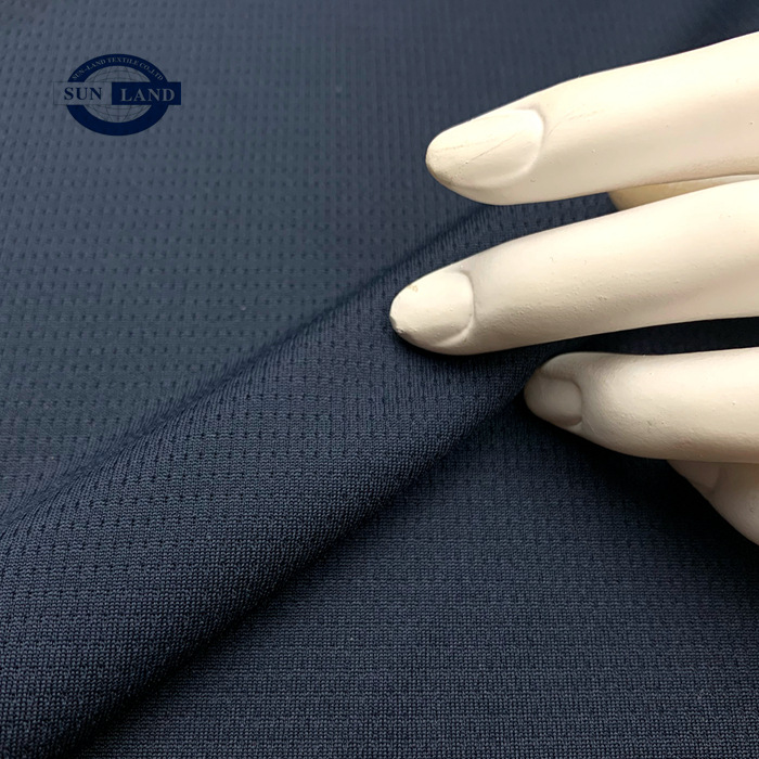 75D速干涤纶米粒鸟眼蜂窝大门幅宽幅鸟眼布运动球衣透气速干