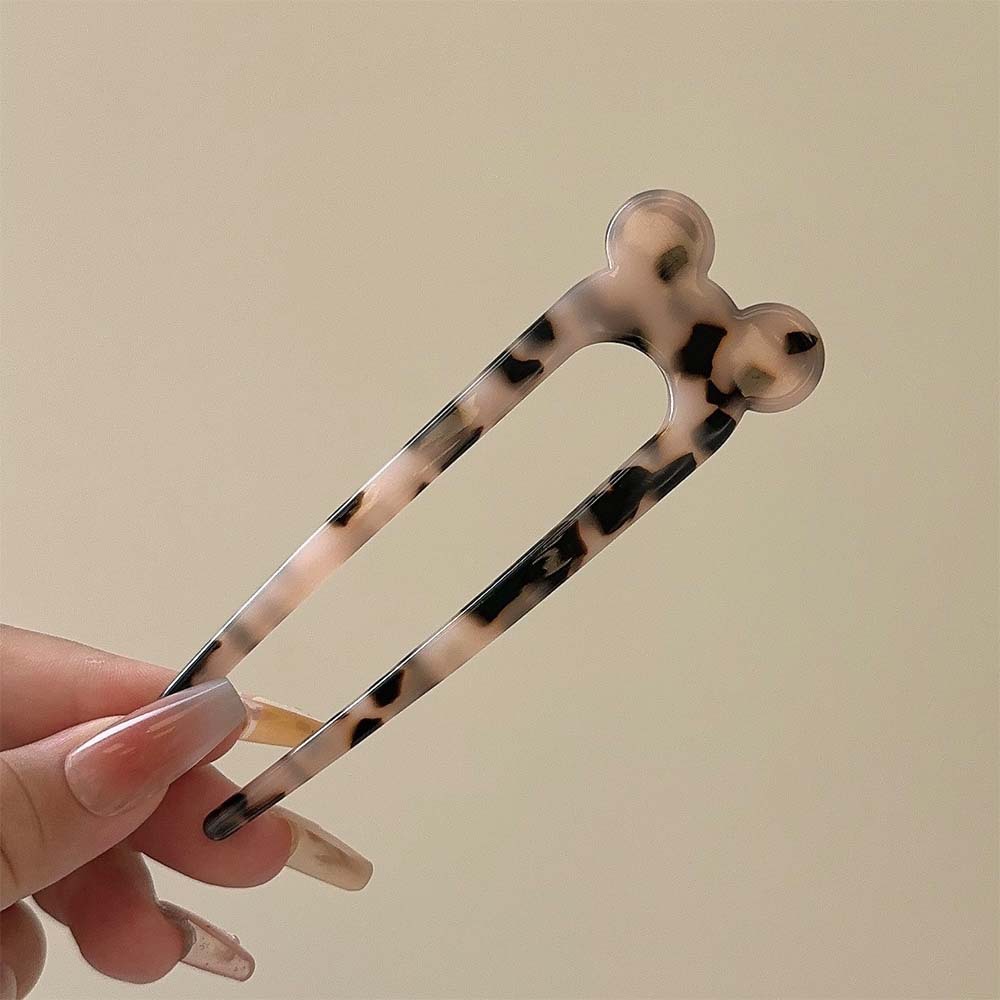 Acetato coreano pinzas de cabello, dispositivo de cabello mágico, pinzas de cabello en forma de U, pinzas de cabello para niños, pinzas de cabello para gatitos, adornos de cabello para perezosos