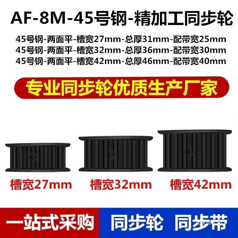 批发8现货同步轮20齿24齿25齿28齿30齿32齿40齿50齿60齿 配带宽2