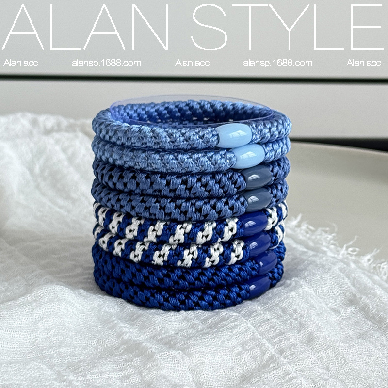 Korean-Style Simple Braided Hair Tie for Women, Elegant High Ponytail Anti-Collapse Hair Band, High Elasticity Hair Rope, Versatile Hair Accessory