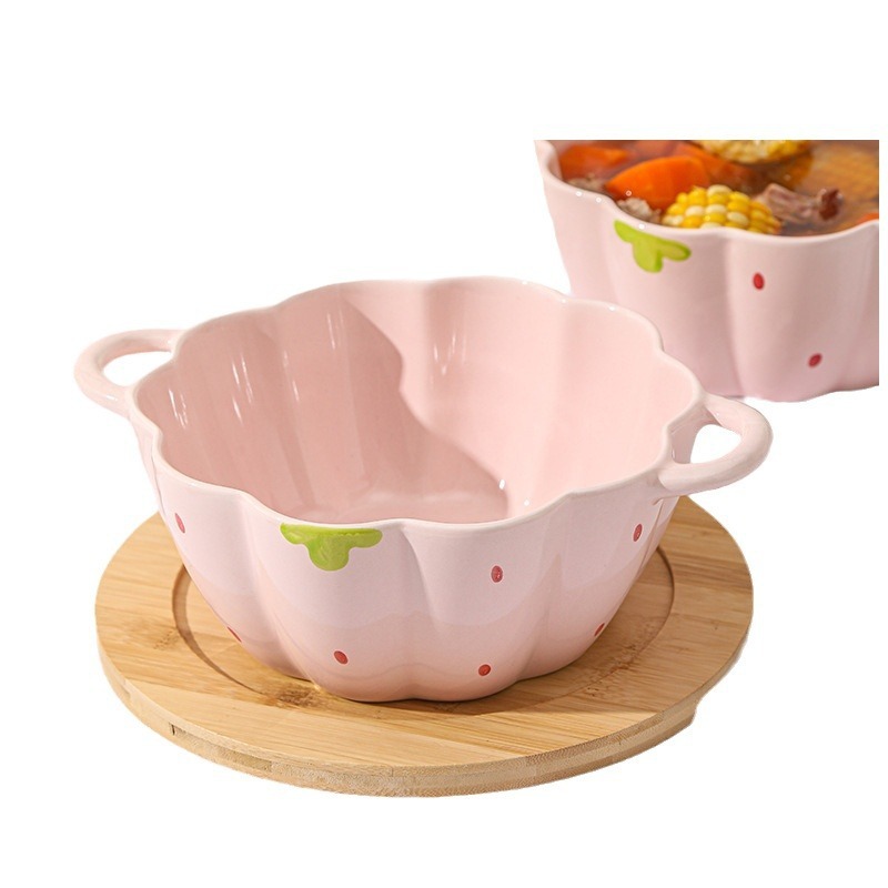 下絵付食器セット、陶器製家庭用ボウル、スプーン、皿、インスタントラーメンボウル、高級サラダボウル、デザートボウル、食器|undefined