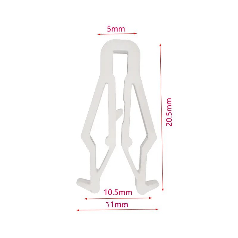 Зажим для крепления защитной панели задней части сиденья (спинки) для электроскутера Yadea M6T5 E6 Ouyi, белый