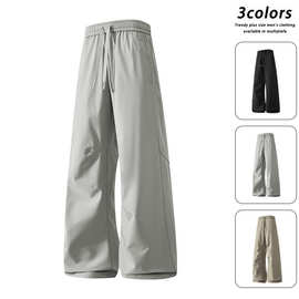 春季新款工装裤多袋裤男休闲裤男直筒裤  多组图片今晚发货