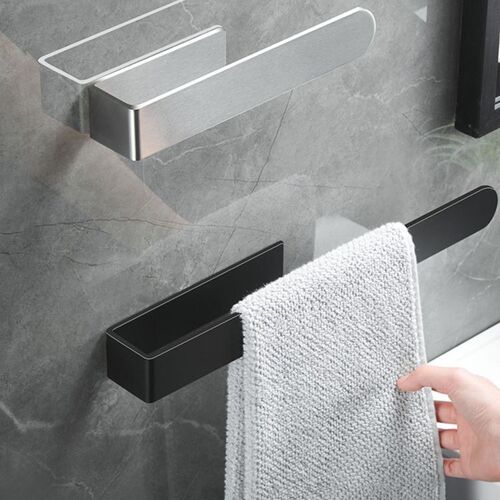 High-end square towel ring 304 stainless steel minimalist towel rack bath towel rack towel bar toilet paper holder