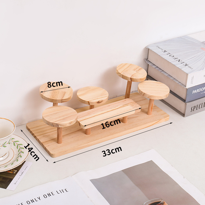 スポット木製多層収納ディスプレイラック植木鉢装飾ラックリビングルーム手作り収納ラック木製ジュエリーラック|undefined
