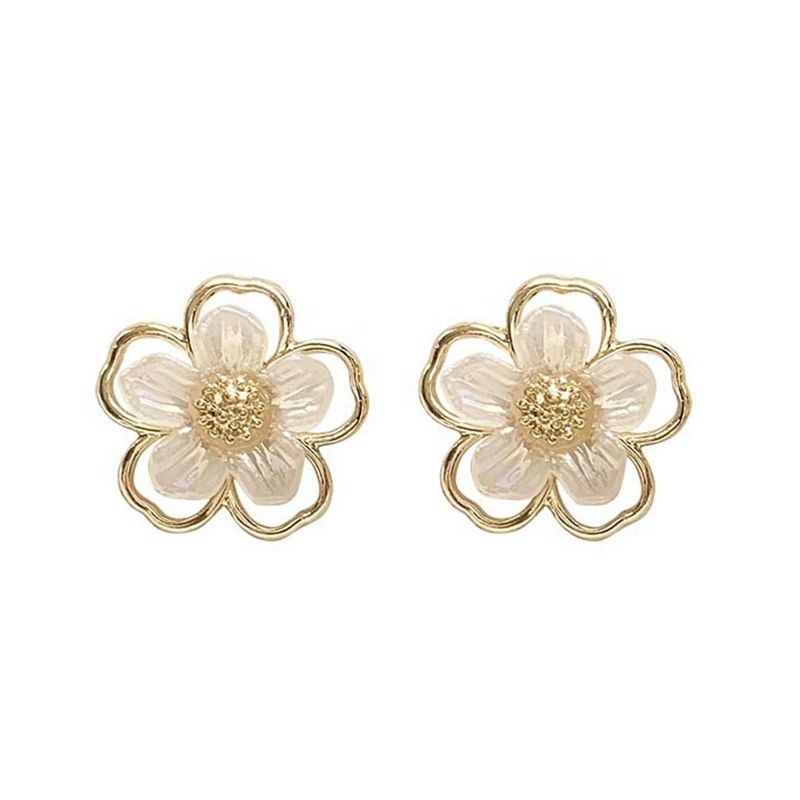 Серьги, маленькая милая серебряная игла, простой и элегантный дизайн, цветочная, образец серебра 925, японский и корейский, оптом