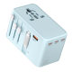 The conversion socket comes with a telescopic line 45W fast charging gallium nitride travel socket one turn multi-British gauge US gauge socket
