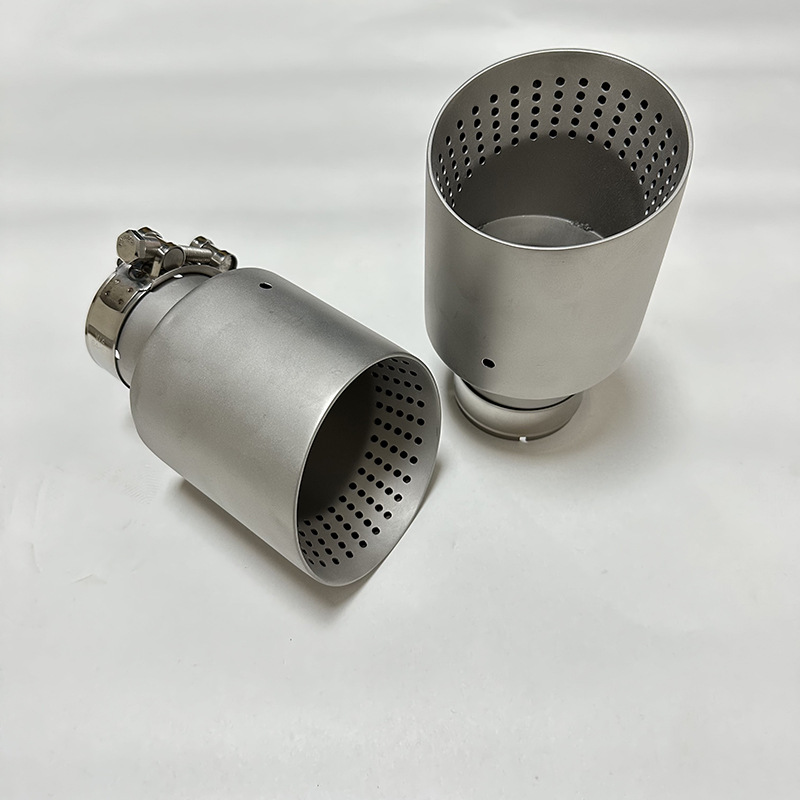 Mesh-matte modified universal stainless steel exhaust pipe tailpipe silencer, direct supply from the manufacturer, mesh tailpipe