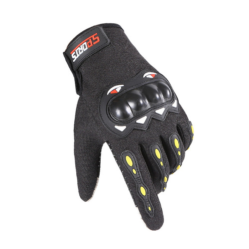 Motorcycle riding gloves off-road spring, summer and autumn outdoor hard-shell handguard protection full-finger motorcycle touch screen riding