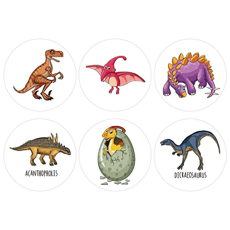 8 arten dinosaurier aufkleber kinder spielzeug briefpapier selbstklebende etiketten grohandelpicture3