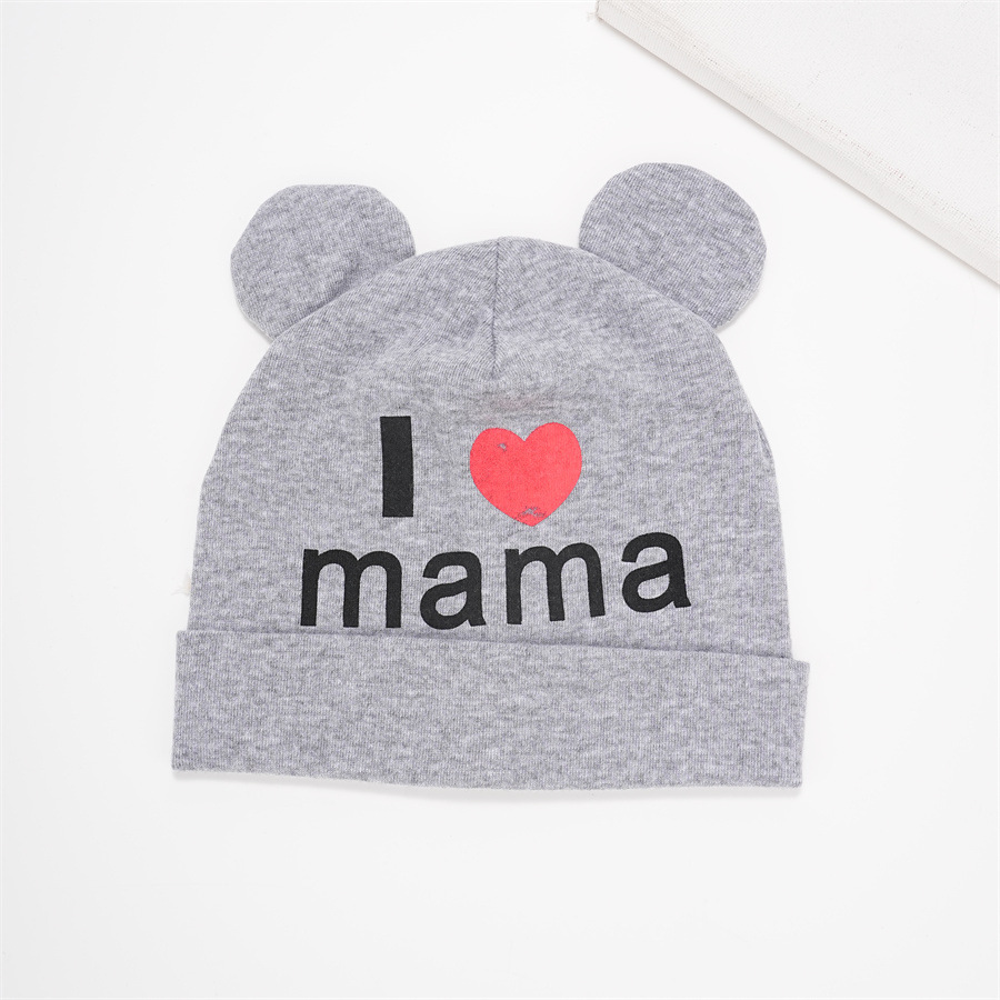 그레이 (Letter I Love mama 풀오버 모자)