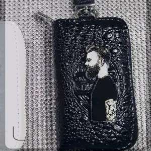 (동생) 스퀘어 블랙 키 백