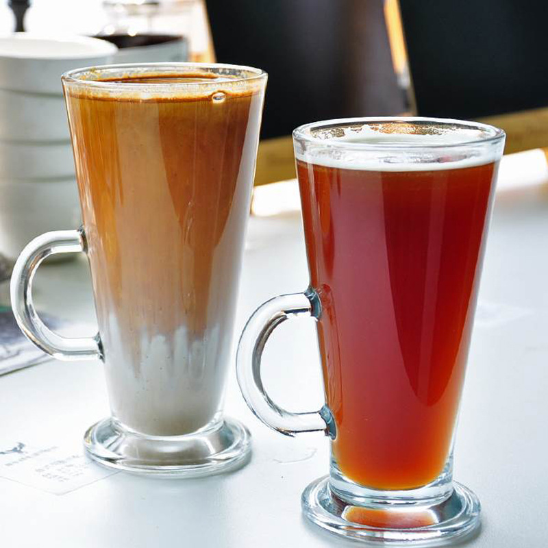 Importación turca de pasha con vasos de cristal templado, tazas de café con latte, tazas de bebidas al por mayor, tazas de bebidas
