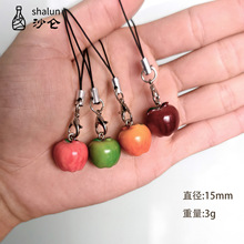 平平安安水果微缩迷你苹果平安夜圣诞果送礼diy食玩挂件平安果