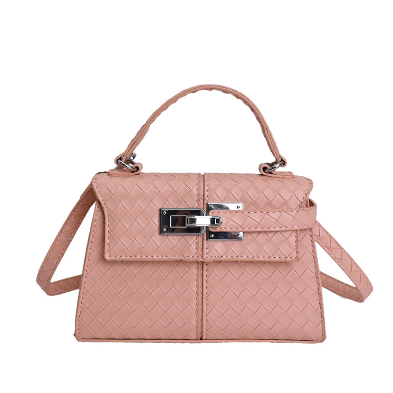 Nuevo bolso de tejido de mujeres de comercio exterior de textura de moda bolso cuadrado de tendencia transfronteriza Kelly bolso de alta calidad bolso de mochila