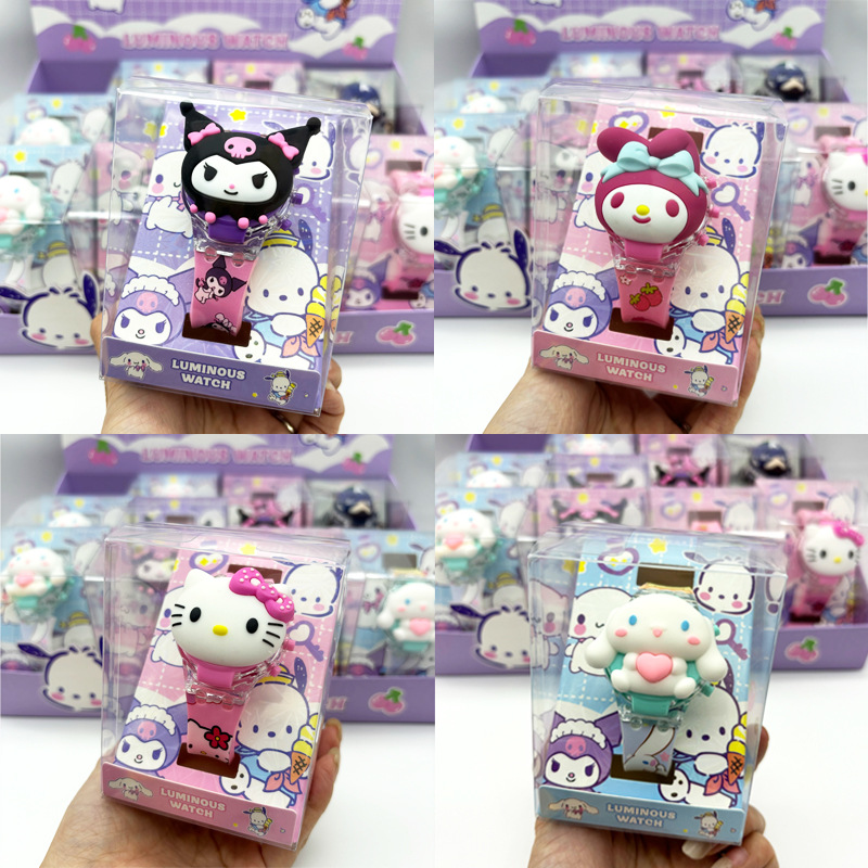 Cartoon Electronic Watch for Boys and Girls, Cute Kindergarten Gift, Exquisite Gift, Music and Light, Children's Toy Watch