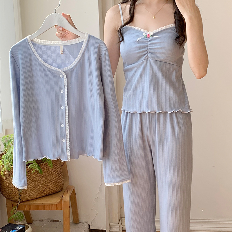 F 3피스 가슴 패드 세트 G501 그레이 블루